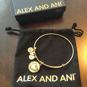 Alex and Ani Bracelet with Heart Charm